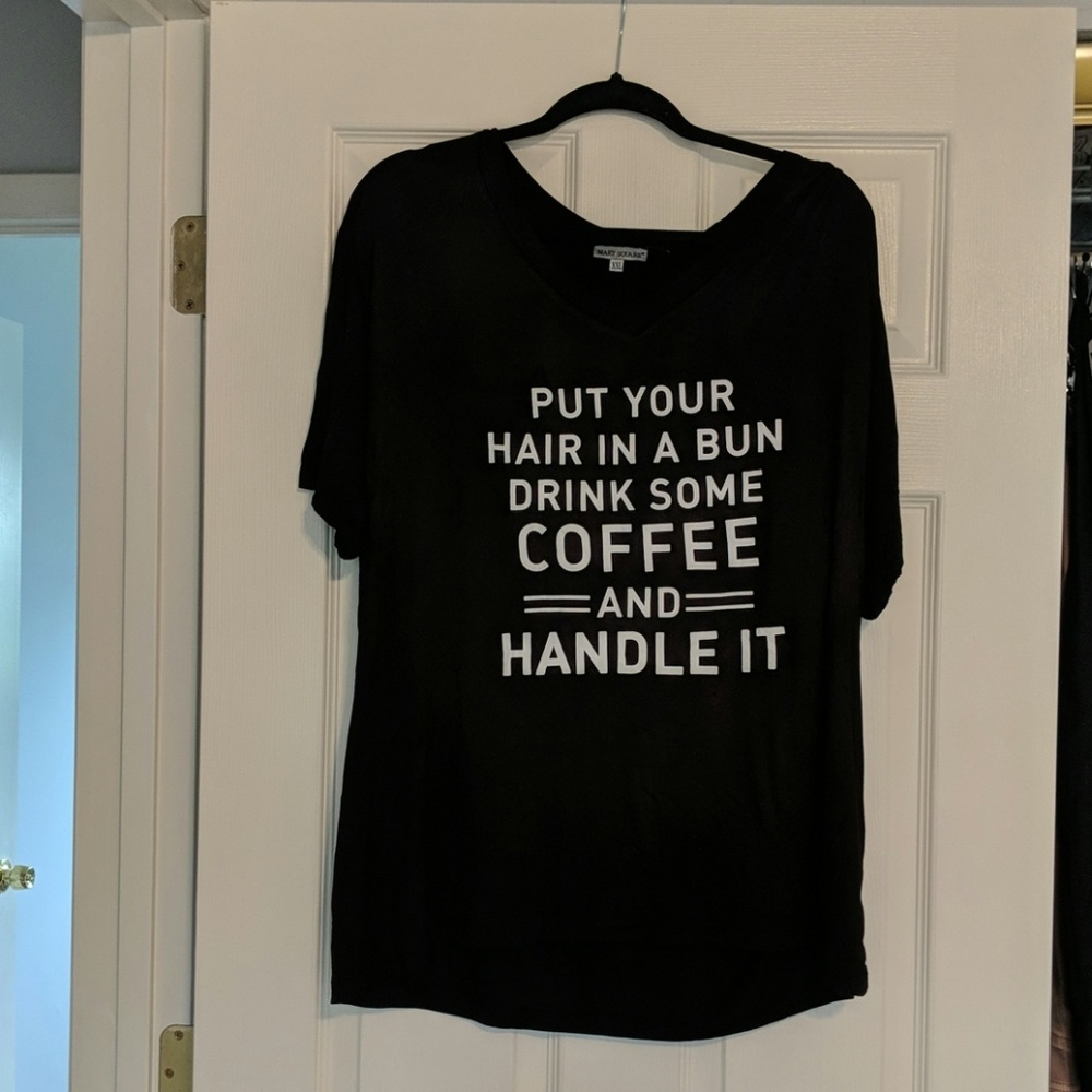 NWOT XXL Soft black tee